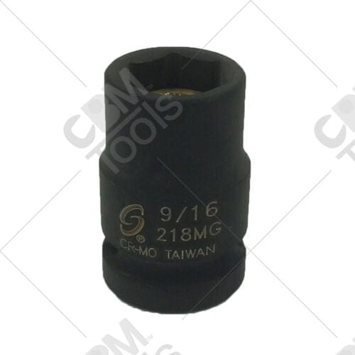 Sunex 218MG 1/2" Drive Magnetic 9/16" Impact Socket