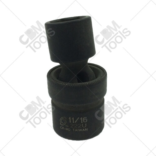 Sunex 222U 1/2" Drive Universal 11/16" Impact Socket