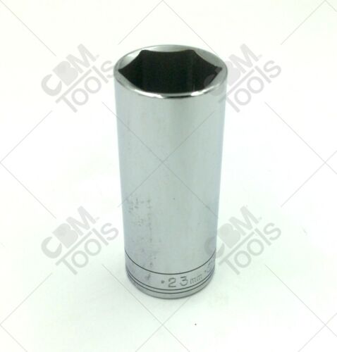 SK Hand Tools 8423 23mm 3/8" Drive 6pt Deep Chrome Socket