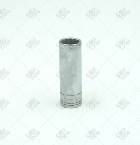 SK Hand Tools 44711 1/4" Dr. 12mm 12pt Deep Metric Chrome Socket