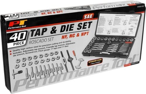 Performance Tool W4001DB 40pc SAE TAP AND DIE SET NF, NC, NPT