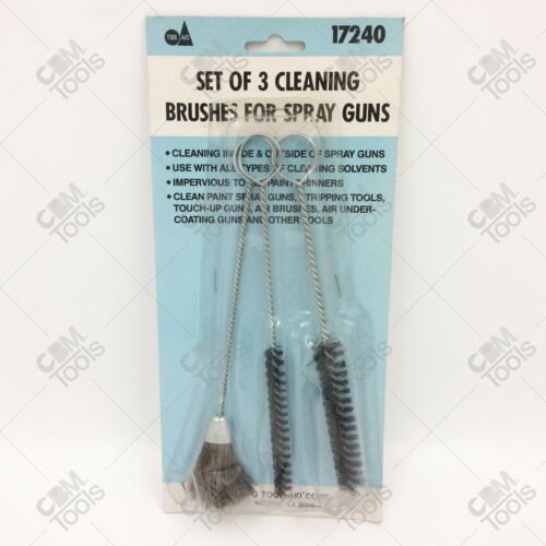 Tool Aid 17240 Set of 3 Cleaning Brushes for Spray Guns