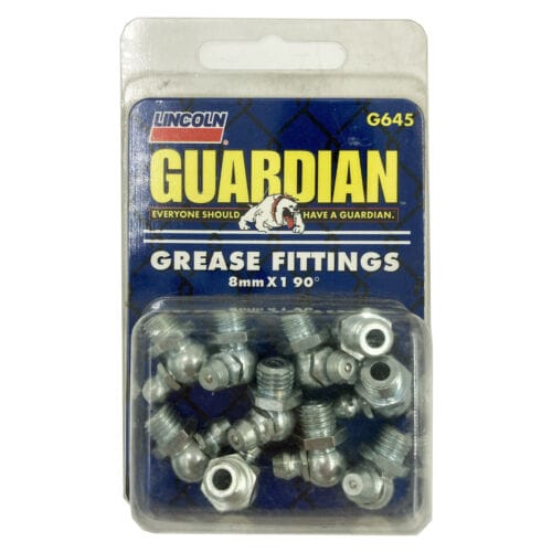 Guardian G645 8mm 90 Degree Grease Fittings - 10 Pack