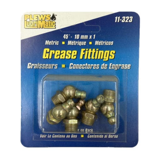 Plews 11-323 Pack of 5 45?????¬? 10mm Grease Fittings