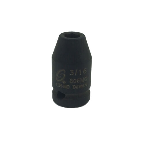 Sunex 806MG 1/4" Drive 3/16" Magnetic Impact Socket