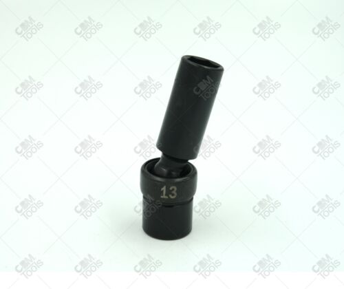 SK Hand Tools 8930 3/8″ Drive 10mm Deep Impact Socket – 6-Point Metric, Black Oxide Finish