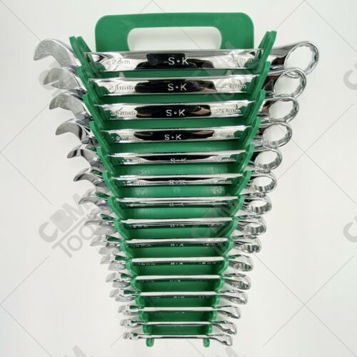 SK Hand Tools 86265 15pc 12pt Metric Combination Wrench Set