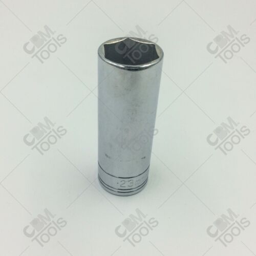 SK Hand Tools 40023 1/2" Dr. 23mm 6pt Deep Metric Chrome Socket