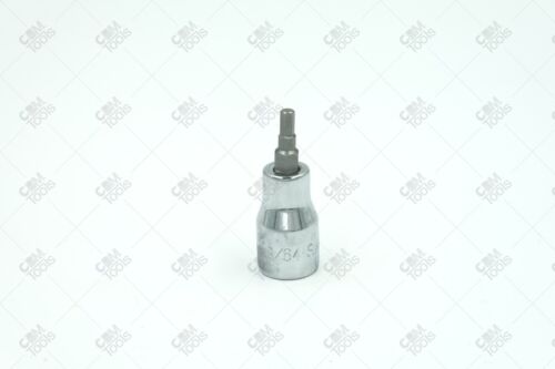 SK Hand Tools 41206 3/8" Dr. 9/64" Fractional Hex S2 Steel Bit Socket