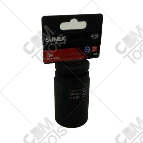 Sunex 433MD 3/4" Drive 6 Point 33mm Deep Impact Socket