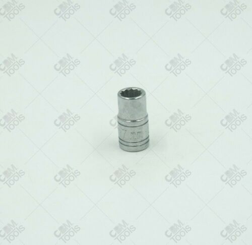 SK Hand Tools 43706 1/4" Dr. 7mm 12pt Standard Metric Chrome Socket