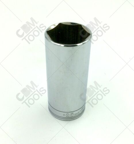 SK Hand Tools 8425 25mm 3/8" Drive 6pt Deep Chrome Socket