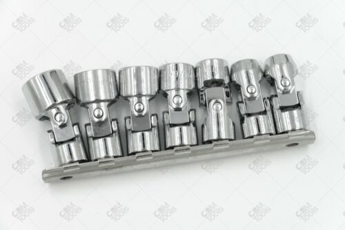 SK Hand Tools 4607 7pc 3/8" Dr. 6pt Flex Fractional Chrome Socket Set