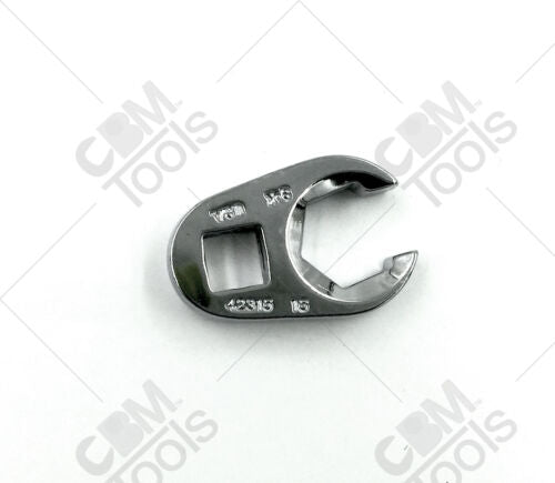 SK Hand Tools 42315 3/8"Dr 15mm 6Pt Metric Flare Nut Chrome Crowfoot Wrench