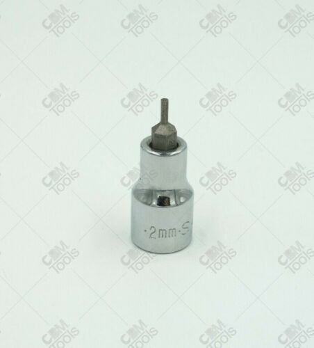 SK Hand Tools 41400 3/8" Dr. 2mm Metric Hex S2 Steel Bit Socket