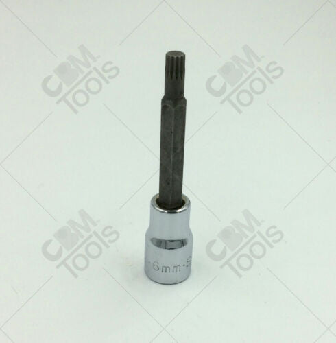 SK Hand Tools 45436 3/8"Dr 6mm Triple Square Chrome Bit Socket