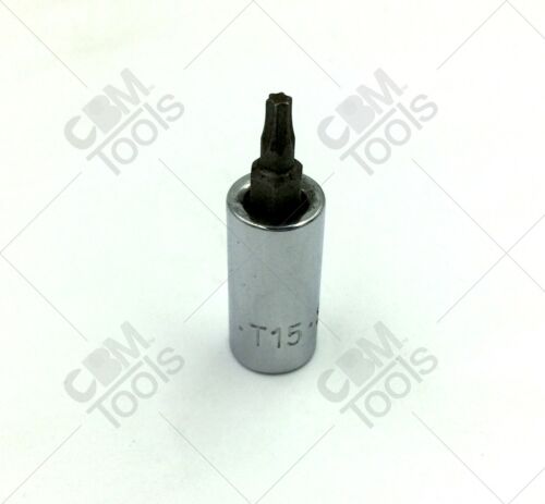 SK Hand Tools 42915 1/4" Drive T15 Torx Bit Socket