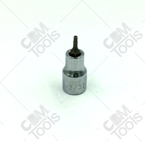 SK Hand Tools 44206 3/8" Dr  3/32" Tamper Proof Hex Chrome Bit Socket