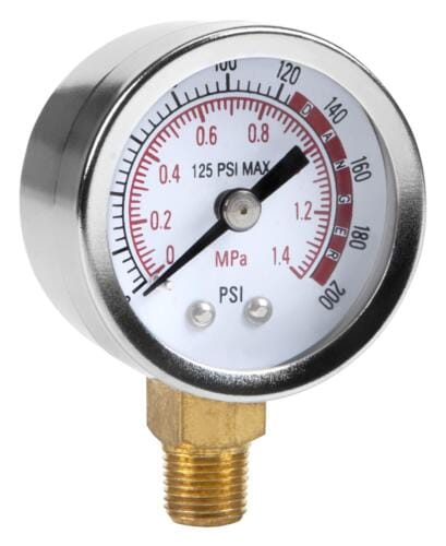 Performance Tool W10055 0-200 PSI Air Gauge Accessory for Air Tank