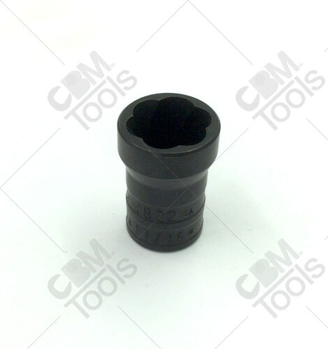 SK Hand Tools 822 11/16" 3/8"Dr Fractional Turbo Socket