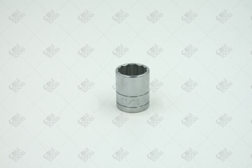 SK Hand Tools 45122 3/8" Dr. 11/16" 12pt Standard Fractional Chrome Socket