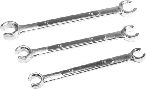 Performance Tool W350M 3-PIECE METRIC FLARE NUT WRENCH SET (6- sizes)