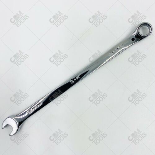 SK Hand Tools 88506 6mm 12pt SuperKrome Metric Long Combination Wrench