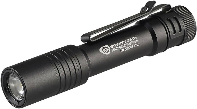 Load image into Gallery viewer, Streamlight 66320 Macrostream USB Clip-On Rechargeable Flashlight NEW
