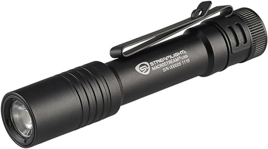 Streamlight 66320 Macrostream USB Clip-On Rechargeable Flashlight NEW