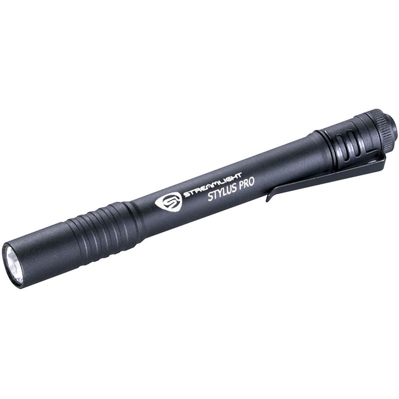 Load image into Gallery viewer, Streamlight 66118 Stylus Pro LED Clip-On Pen Light BLACK
