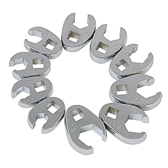 Sunex 9710M 10 Piece 3/8" Drive Metric Crowsfoot Wrench Set