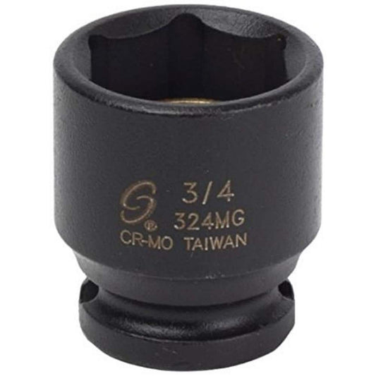 Sunex Tools 324MG 3/8" Drive 3/4" Magnetic Impact Socket