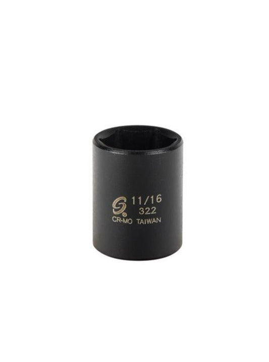 Sunex 322 3/8" Drive 11/16" Standard Impact Socket